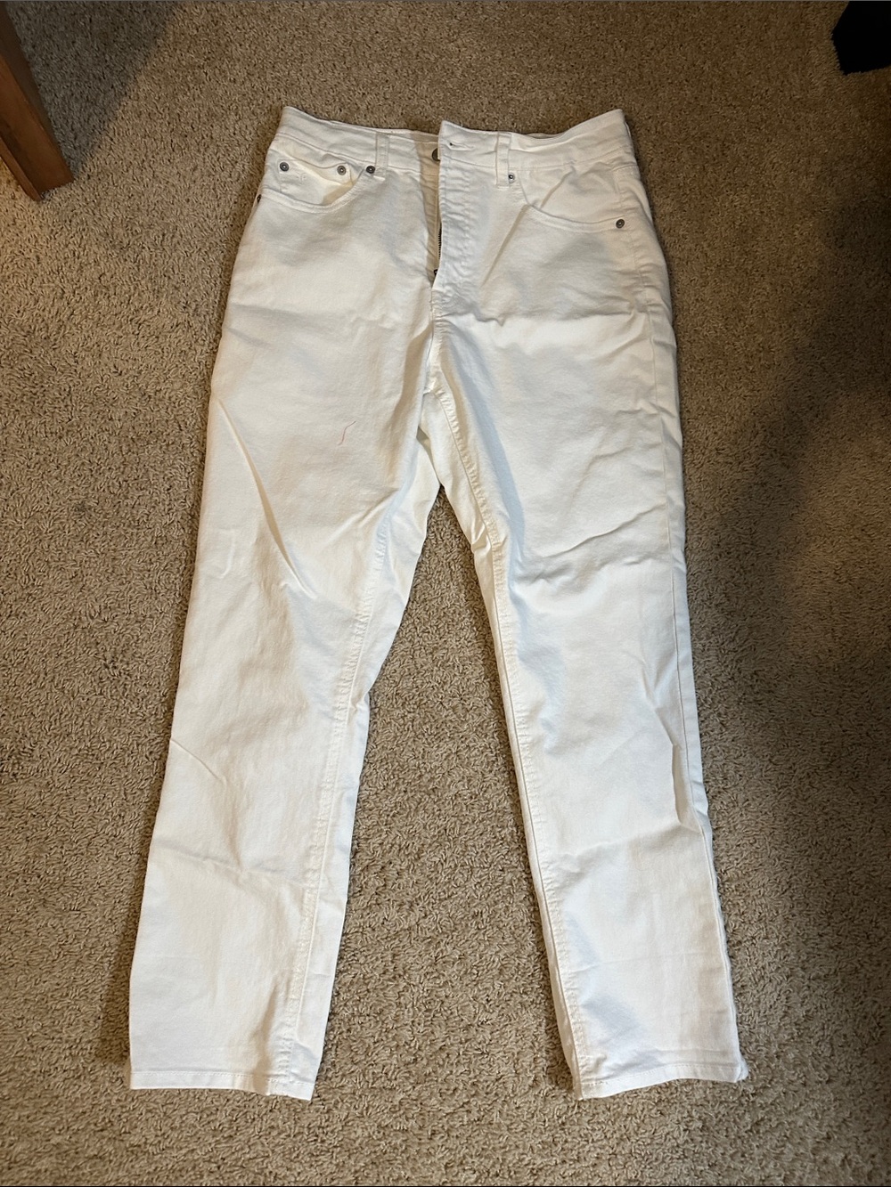 Frye Straight Leg Jeans in White